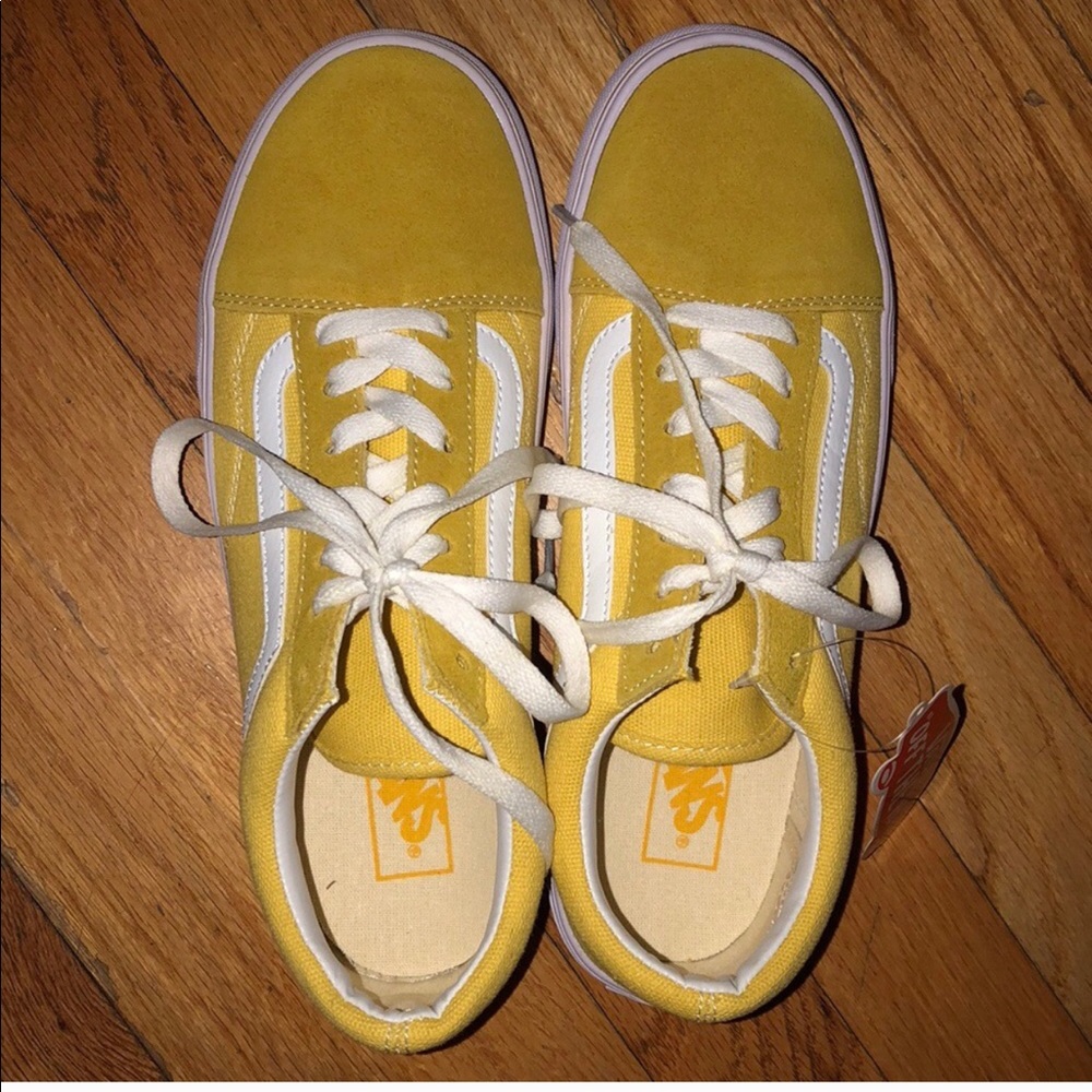 Yellow vans size 10 (women)